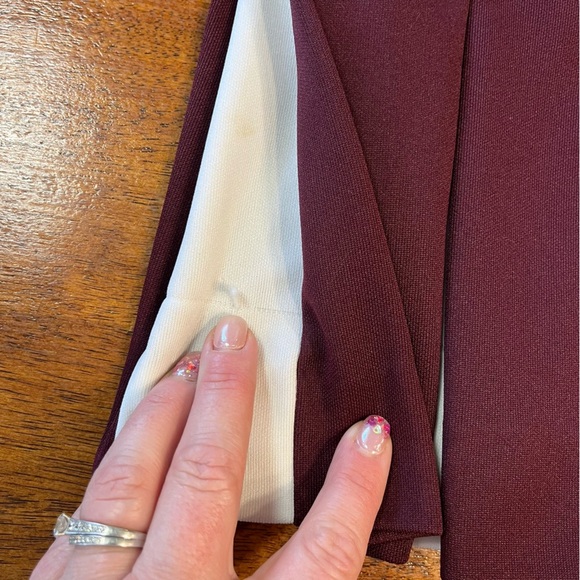 Vintage Little Kings girls MSU maroon white 2 pc cheerleader outfit dress size 7 - Picture 9 of 9